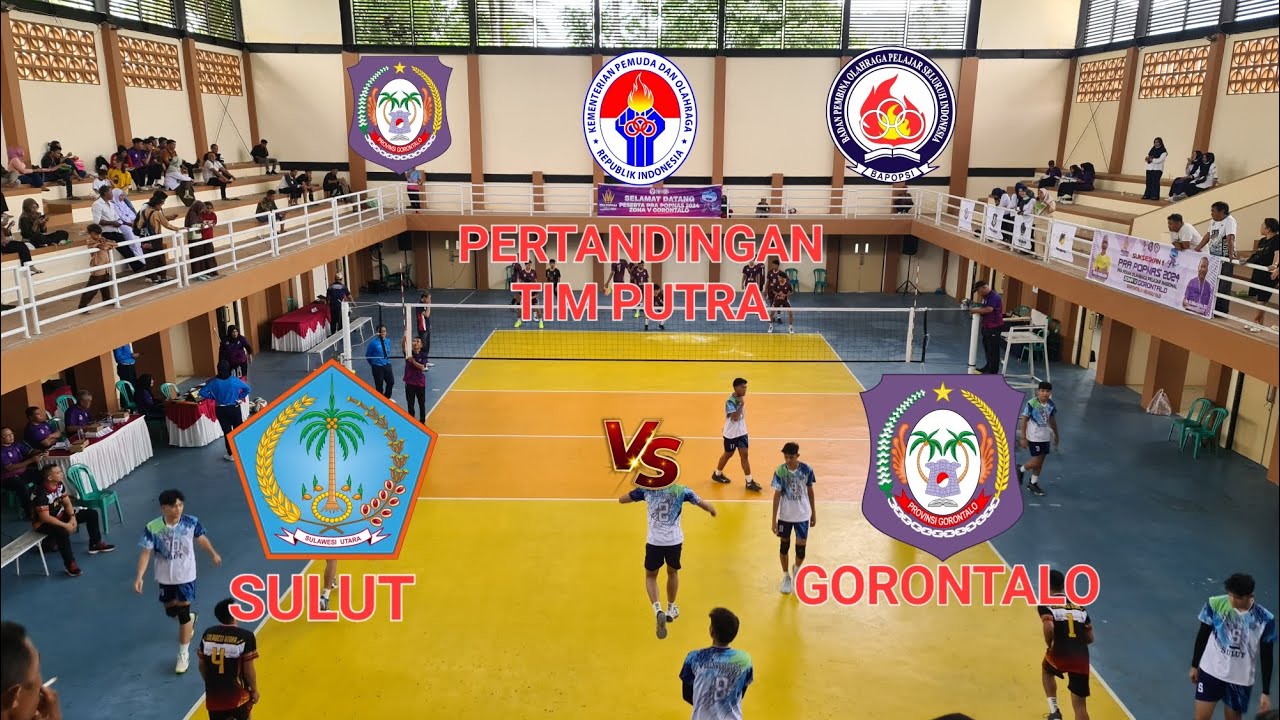 PERTANDINGAN TIM PUTRA ANTARA SULUT Vs GORONTALO || PRA POPNAS 2024 ZONA 5 GORONTALO