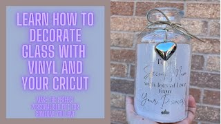 HOW TO: Use Your CRICUT to Cut Vinyl and APPLY to Glass - full detailed beginners tutorial! screenshot 2