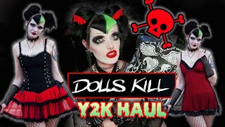 Y2K GOTH Outfits from WIDOW (Dollskill) *Try On Haul* - Victoria Lovelace