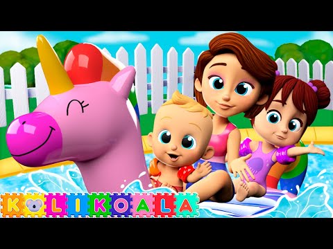 Swimming Song | Nursery Rhymes | 3D & 2D Animation