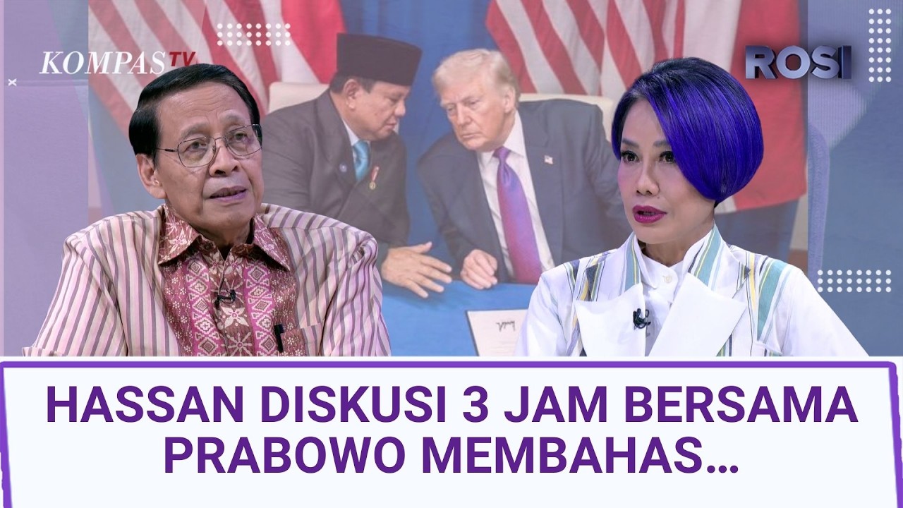 Eks Menlu Hassan Wirajuda bersama Prabowo Diskusi 3 Jam, Bahas Board of Peace hingga Tarif Trump