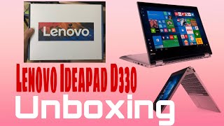 UNBOXING LENOVO Ideapad D330