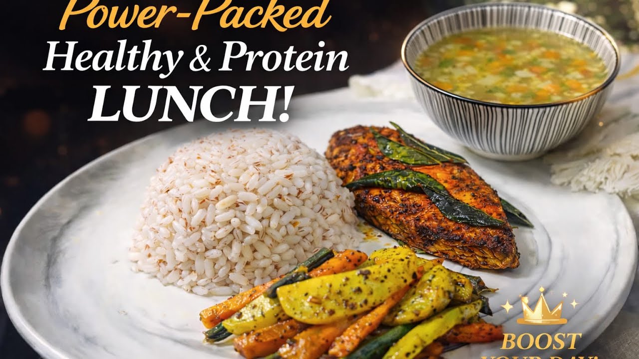 Простой и питательный обед с высоким содержанием белка (на малаялам). Домашний обед, простая еда,...