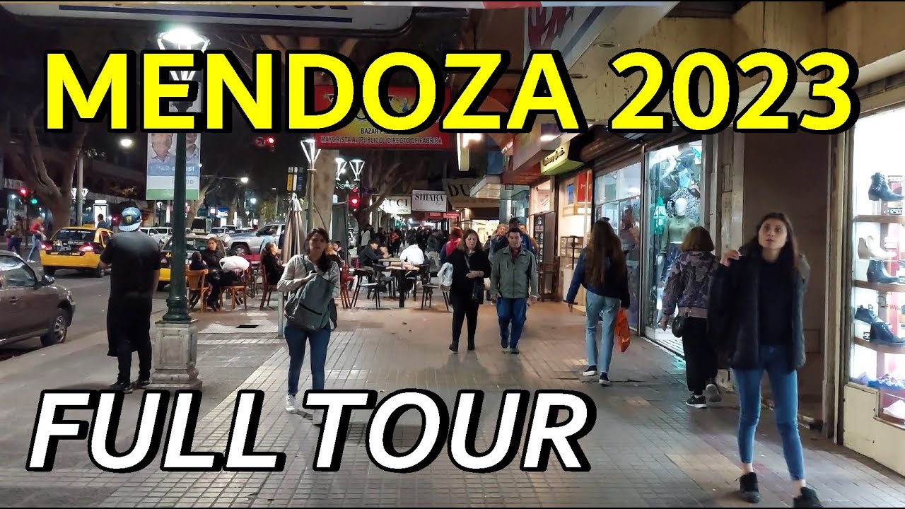 MENDOZA DE NOCHE : RECORRIENDO LA AVENIDA SAN MARTIN - LAS HERAS Y PATRICIAS MENDOCINAS