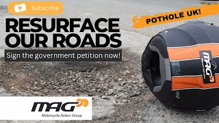 UK Pothole Epidemic  Resurface Our Roads #potholes #motorcycles