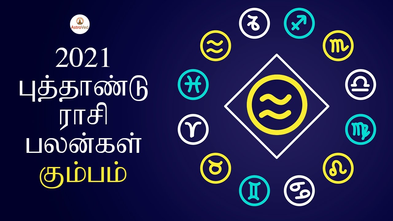 2021 புத்தாண்டு கும்பம் ராசி பலன்கள் New Year Rasi Palan Kumbam YouTube