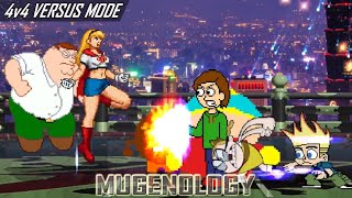 Supergirl, Peter Griffin, Cartman, Boris Anderson Vs Bessie, Johnny Test, Coconut Fred, Abby Archer