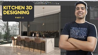 KITCHEN 3D MODELING | How to make kitchen 3d in 3DSMAX2022 | Full week series | 3dsmax & vray5 |