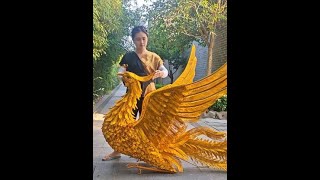Handcrafted Golden Phoenix Scenic Spot Check-in Cultural Tourism