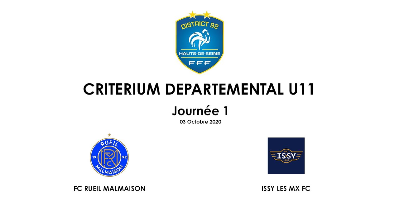 201003 - CRIT.U11 J01 - Poule I // FCRM - FC ISSY LES MOULINEAUX