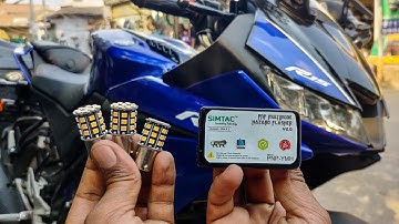 YAMAHA R15 v3 Modification | Simtac Hazard Flasher | Led Indicators | Techno Khan