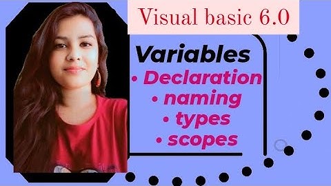 Variables in visual basic 6.0 || rules of variable name