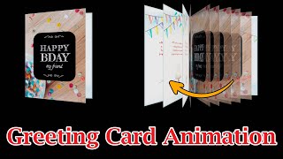 Greeting Card Animation In Blender | Easy & Step-by-Step Guide | Create Birthday or Anniversary Card