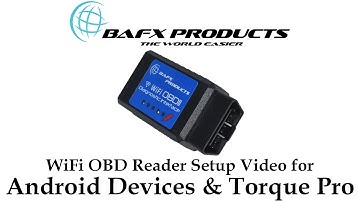 BAFX Products WiFi OBD Reader Setup Video