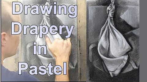 Drapery & Folds - Drawing Demonstration in Pastel by Scott Hutchison