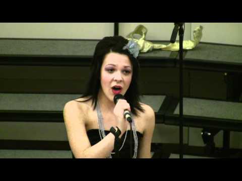 Ashley Winnie performs "On the Street Where She Lives" at the GKHS Cabaret