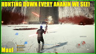Star Wars Battlefront 2 - Darth Maul is an Anakin mains Kryptonite! Maul can't get enough of Ani!
