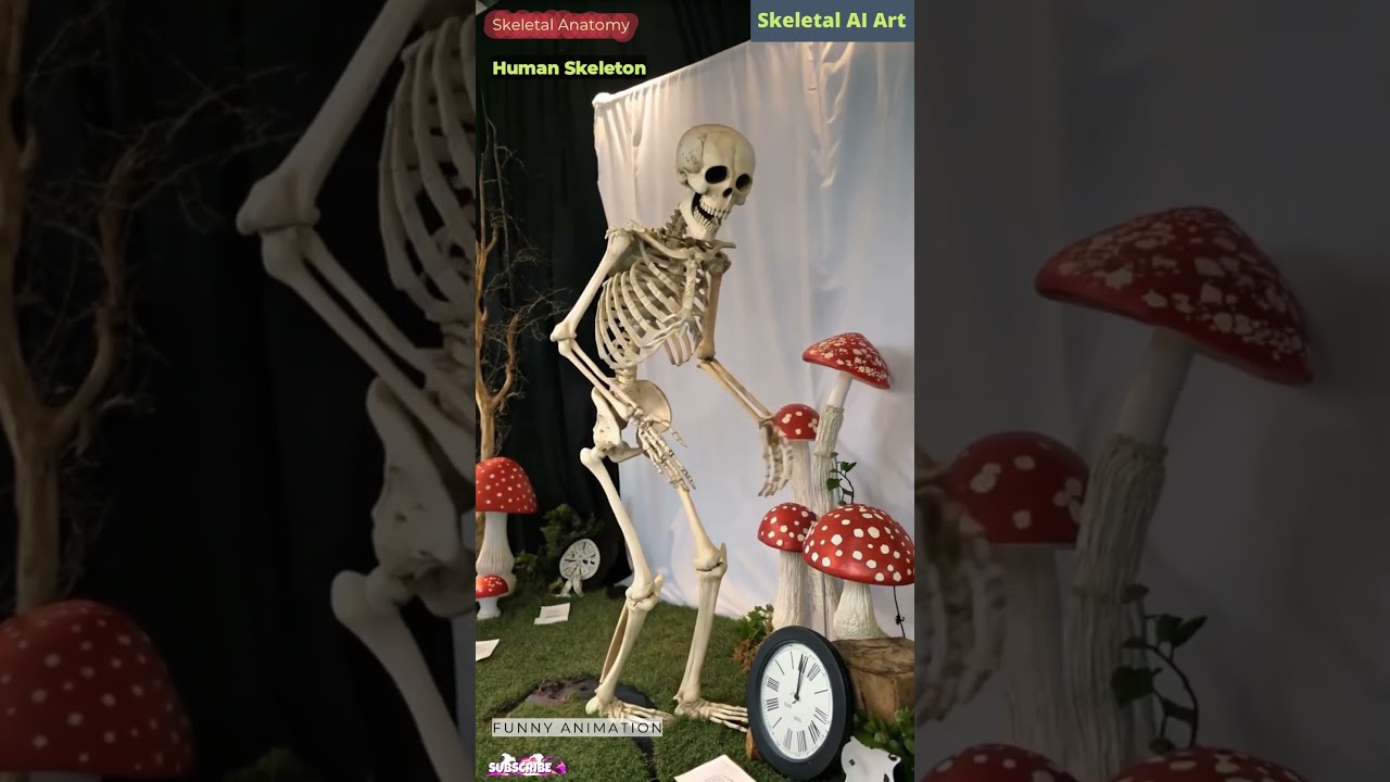 Human Skeleton Animation | Skeletal Anatomy | Skeletal AI Art | 06