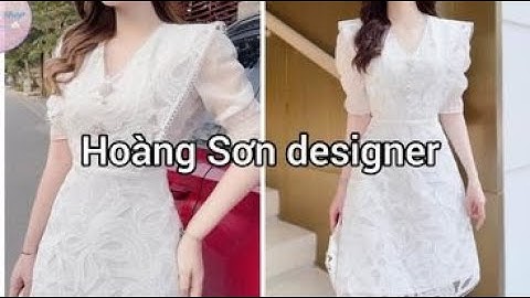 Dạy cắt may hướng dẫn cách cắt đầm ren cổ tim | Hoàng Sơn designer