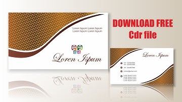 visiting card design | cdtfb | corel draw in hindi, urdu