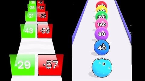 Lets Play Additional Math Games - Number Merge Plus an Run Vs Ball Master