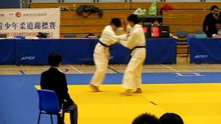 20111210青少年柔道錦標賽男子-60KG初賽白方達達