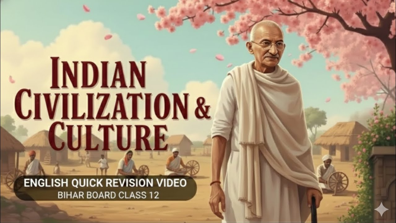 Indian civilization and culture oneshot |full video with ai animation |bihar board class12