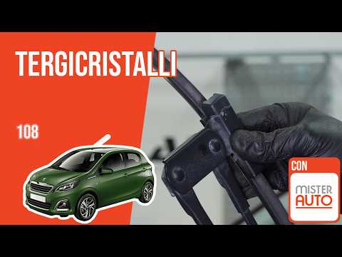 Sostituzione tergicristalli Peugeot 108 🌧
