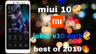 Best miui 10🎨 ( joker v10 for miui 10 Theme 🎨 of the week for All  Xiaomi device screenshot 4
