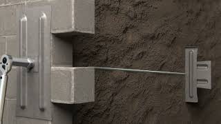 How GeoLock® Wall Anchors Stabilize Bowing or Cracked Foundation Walls - 3D Animation