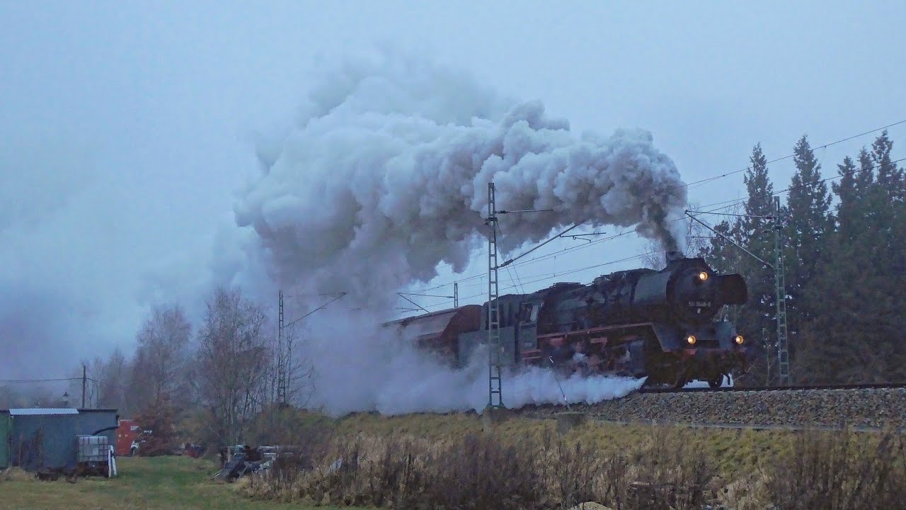Klangvoll durch die Nacht! 50 3648-8 vor Güterzügen am 16. und 17.12.2021