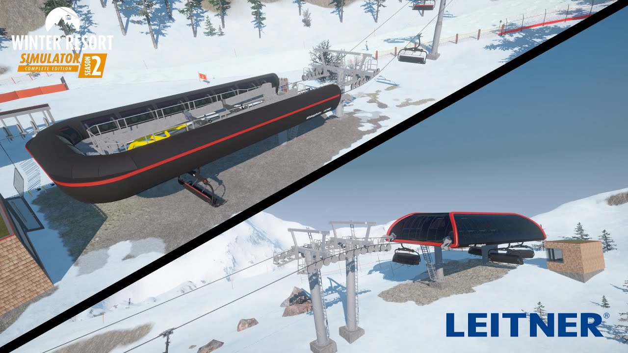LEITNER Ropeways | Mod Review | Winter Resort Simulator Season 2