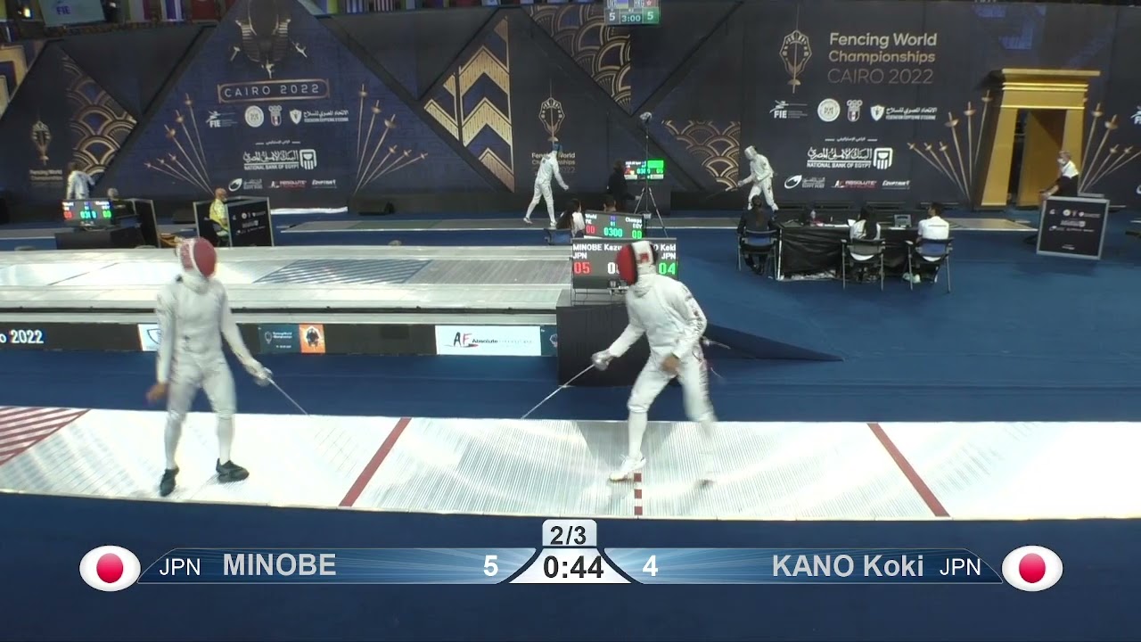 2022 242 T08 04 M E Individual Cairo EGY CHM RED KANO JPN vs MINOBE JPN