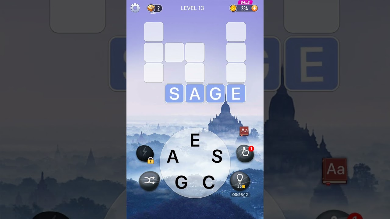 Word Crossy - A crossword puzzle Android/iOS Gameplay