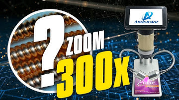 [EN] 300x magnification 🔬 microscope Review and Tests! Andonstar ADSM201