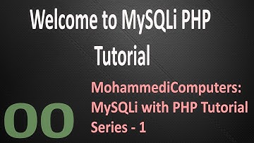 MySQLi with PHP Tutorial - Welcome - Intro