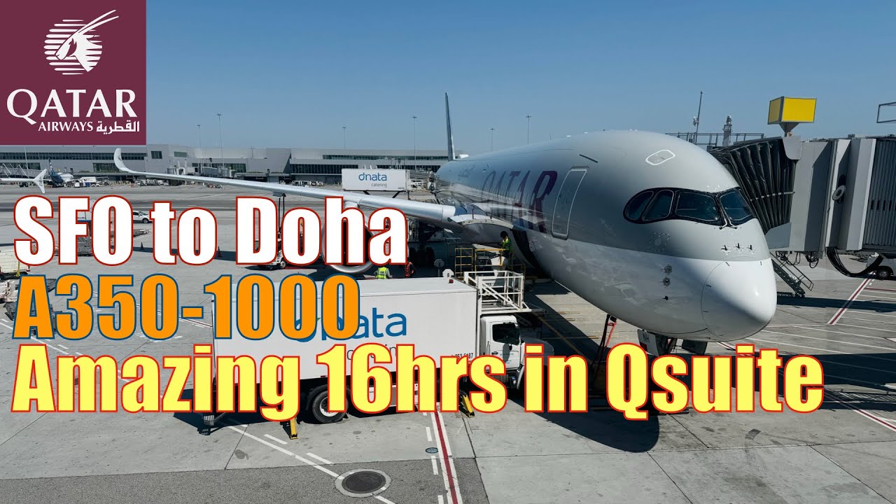 4K | Qatar Airways Qsuite SFO to DOH - A Business Class that Sets the Standard for Premium Travel