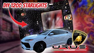 HOW TO INSTALL FIBER OPTIC STARLIGHTS INTO A LAMBORGHINI URUS!!! (EASY DIY)