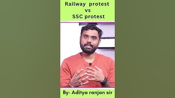 railway exam protest vs ssc exam protest | Aditya ranjan sir math | #ssc #railway #shorts #maths