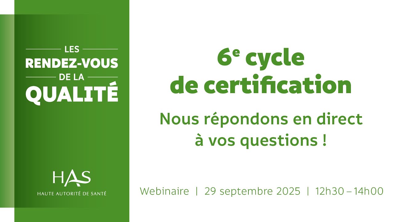 6e cycle de certification : nous répondons en direct à vos questions !