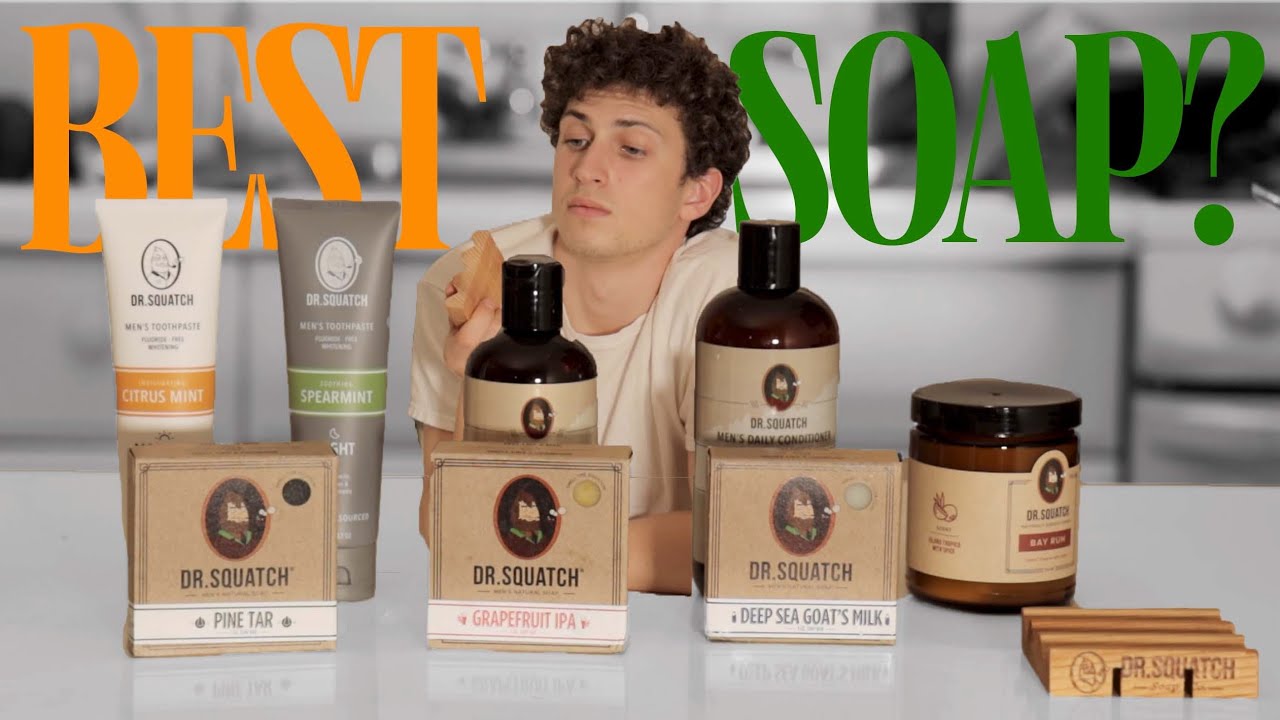 Dr. Squatch Bar Soap, Hair Care, Deodorant, Toothpaste, and More