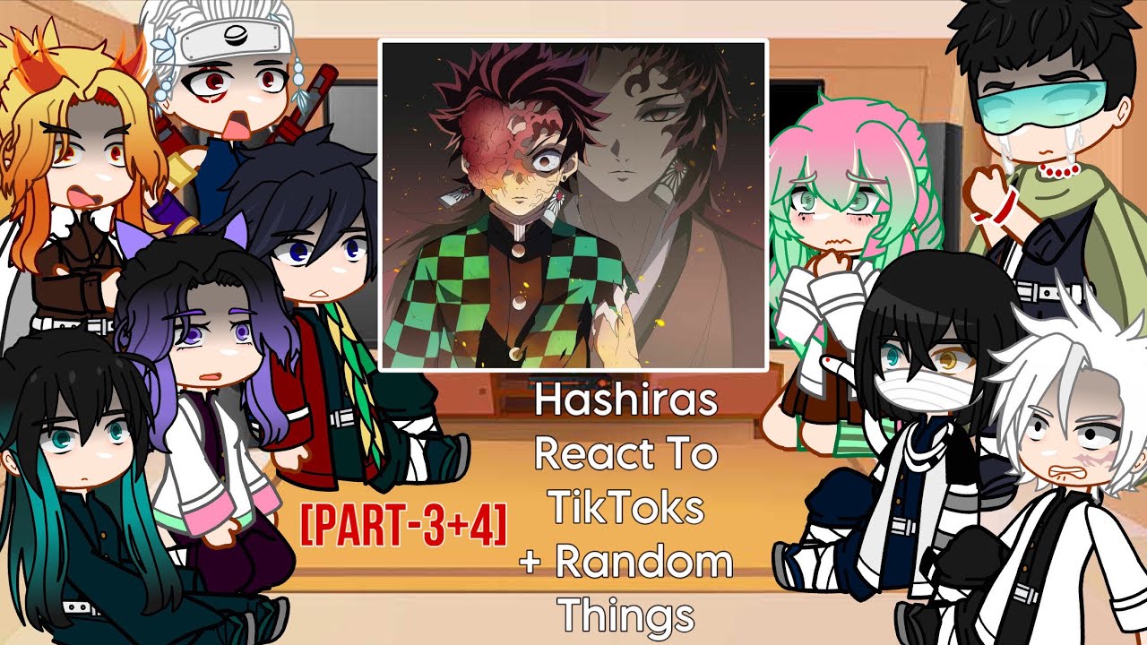 [Part 3+4] Hashiras React To TikToks + Random Things || Demon Slayer Spoilers || Gacha 🇺🇸
