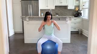 Pregnancy Birth Ball LABOR PREP | BOUNCE WITH ME (Third Trimester Exercises)