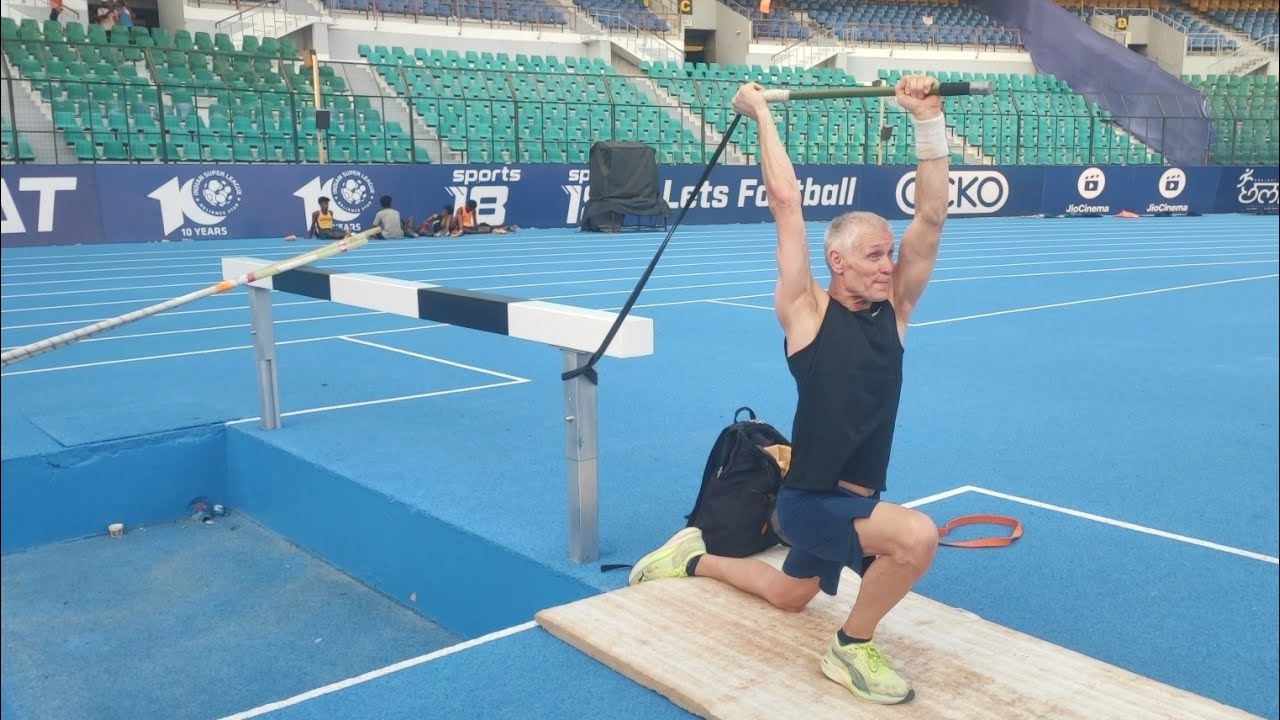 pole vault stanting  exercise drills  easy trick