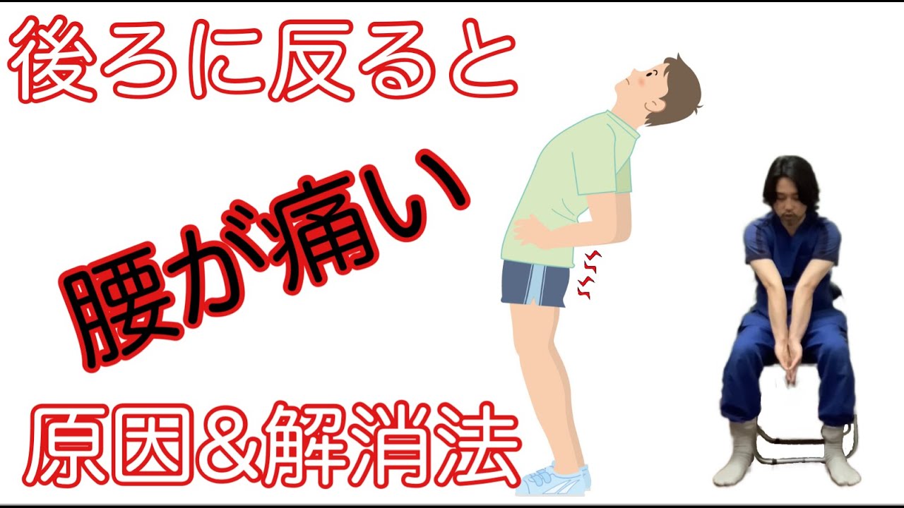 体を後ろに反ると腰が痛い原因&解消体操 - YouTube