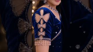Tending💗💗 back neck blouse designs ideas #blousedesign #viralshort