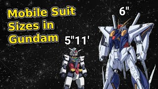 Mobile Suit Sizes Across the Gundam Universes