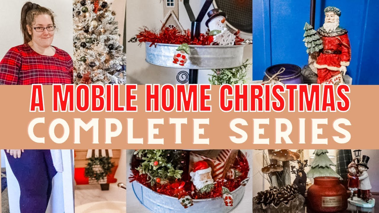 A MOBILE HOME CHRISTMAS DECORATE WITH ME / Single Wide Home Tour