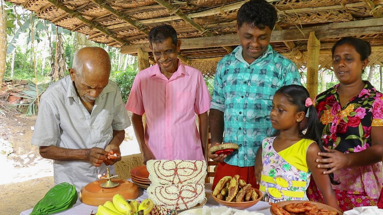 Our traditional New Year customs. ( Sinhala&hindu New Year)village