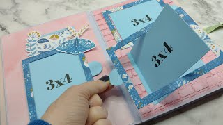 Mini Album Pop Up Photo Frames with Secret Pocket | Tutorial